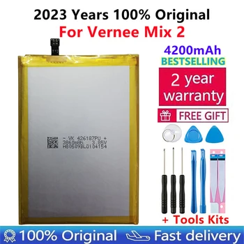 100% Новый Аккумулятор Vernee Mix2 Высокого Качества, Литий-ионный Аккумулятор Емкостью 4200 мАч 3,8 В, Замена Для аккумулятора смартфона Vernee Mix 2