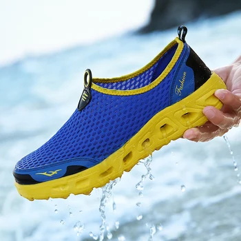 2022 Летняя Уличная Обувь Мужская Легкая Дышащая Сетка Крик Бич Быстросохнущая Вброд Вверх По Течению Рыболовная сеть Спортивная Водная обувь