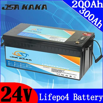 24V Аккумуляторная батарея 24V 100Ah 200Ah 280Ah 300Ah LiFePO4 Аккумуляторная Батарея Литий-Железо-Фосфатные Батареи Для Кемпинга Golf Cart Solar
