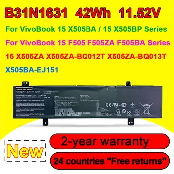 B31N1631 Аккумулятор Для ноутбука ASUS VivoBook 15 X505ZA X505BA X505BP F505 F505ZA F505BA X505ZA-BQ012T X505BA-1A 11,52 В