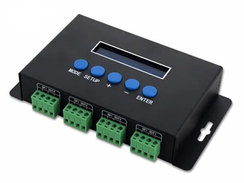 BC-204 DC5V-24V пиксельный контроллер освещения Artnet-SPI/DMX; Вход по протоколу Eternet; выход 680 пикселей * 4 канала + один порт (1X512 каналов)