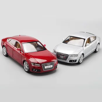 CAIPO 1: 24 Имитация модели Audi A7 coupe из сплава, четырехдверная звуковая и световая модель игрушечного автомобиля, подарочная коллекция