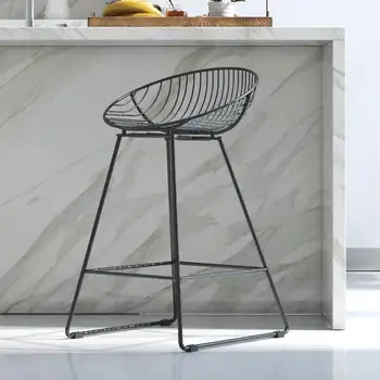 CosmoLiving от Cosmopolitan Ellis, металлический Барный стул высотой 24 дюйма, черный