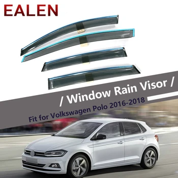 EALEN Для VW Polo Хэтчбек 2011 2012 2013 2014 2015 2016 2017 2018 Аксессуары для Дефлекторов 4 шт./1 компл. Дымовое окно, дождевой козырек