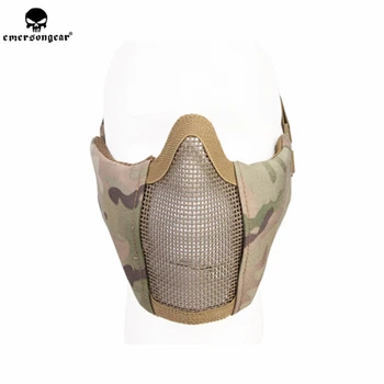 Emersongear Тактическая сетчатая маска на половину лица Модульная защитная маска Wargame Airsoft Paintball Военная стрельба