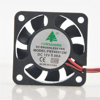 Fonsoning 4 см FSY40S12M 12 В 0.08A 4010 двухпроводное зарядное устройство инверторный вентилятор