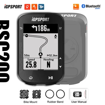 iGPSPORT BSC200 IGS Велокомпьютер Спидометр Датчик Езды на открытом Воздухе MTB Аксессуары Для Шоссейных Велосипедов ANT + GPS candence для strava
