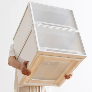Jul2941 Ящик для хранения Выдвижной Шкаф Пластиковый Ящик для хранения домашней одежды, одеяла