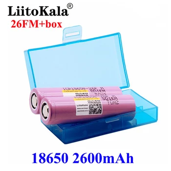 LiitoKala 26FM 3,7V 18650 2600mAh батареи аккумуляторная батарея ICR18650-26FM безопасные батареи Промышленного использования + коробка 18650