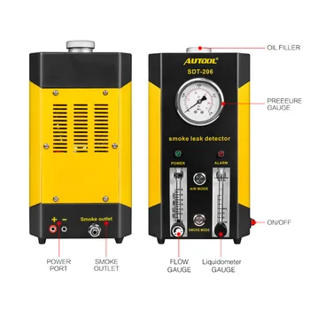 OEM / ODM Тестер детектора дыма Производитель Тест на утечку баллона Автомобильный детектор сжиженного газа Пробка для утечки двигателя Авторемонтные мастерские
