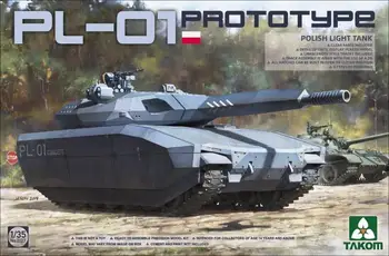 Takom 1/35 2127 Польский комплект пластиковых моделей легкого танка PL-01