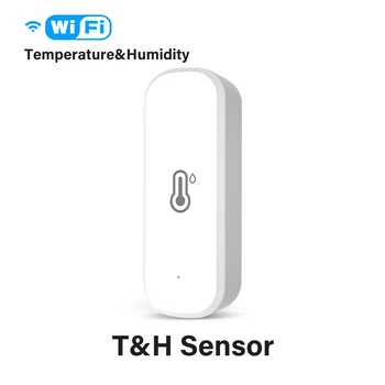 TUYA Smart WiFi/Zigbee Датчик температуры и Влажности В помещении, беспроводной Портативный, Контролируемый дистанционно, Термогигрометр