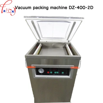 Автоматический настольный вакуумный упаковщик DZ-400-2D вакуумная упаковочная машина для пищевых продуктов вакуумный упаковщик влажной и сухой вакуумной машины двойного назначения 220 В