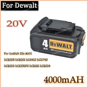 Батарея питания Dewalt 3.0AH 4.0AH 5.0AH 6.0AH 18V 20v для Dewalt DCB180 DCB181 DCB182 DCB201 DCB200 MAX Power Tool 18650 Аккумулятор