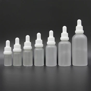 Бутылка-капельница Белая Противоугонная крышка Бутылки-пипетки из матового стекла для эссенции, реагента для эфирного масла, жидкой косметики для ароматерапии