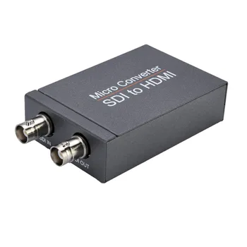 Видеоадаптер-микроконвертер, совместимый с HD 3G SDI в HDMI, с автоматическим определением формата звука для камеры с кабелем постоянного тока