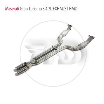 Выпускная система HMD Высокопроизводительная Водосточная труба для Maserati Gran Turismo S 4,7Л Автомобильные Аксессуары с каталитическим коллектором