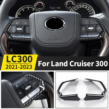 Декоративная накладка на рулевое колесо для Toyota Land Cruiser 300 2021 2022 2023 LC300 J300 Аксессуары для интерьера Тюнинг Модификация