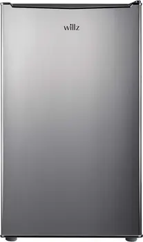 Компактный Холодильник, Однодверный Холодильник, Регулируемый Механический термостат с охладителем, Внешний вид из нержавеющей стали, 3,3 кубических фута