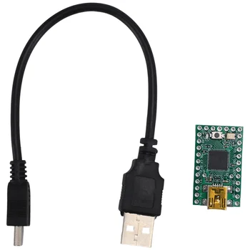 Миниатюрная плата расширения ATMEGA32U4 USB AVR 2.0 с кабелем для передачи данных для Arduino
