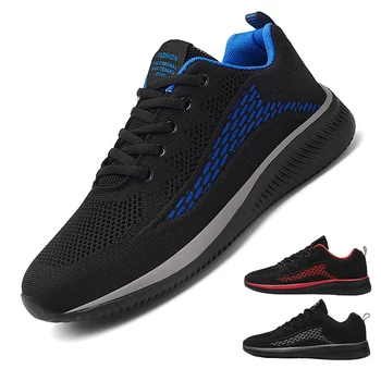Мужские кроссовки Для бега, Лето 2023, мужская спортивная обувь, Легкая Классическая Сетчатая Дышащая Повседневная обувь, Мужская Мода Tenis Masculino