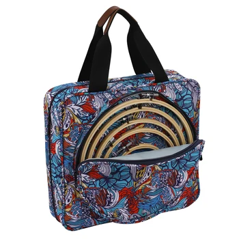 Набор для вышивания, винтажная сумка для хранения пряжи Синего цвета, Национальные сумки для вязания, сумка для вязания крючком, игольница для швейных принадлежностей, подарок