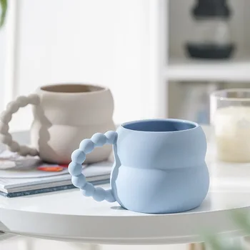 Новая креативная керамическая кружка, Персонализированные подарки для пары, Милая Кофейная чашка в Скандинавском Стиле, Домашний декор, Ручная работа, Чашка для чая с молоком, Домашняя посуда