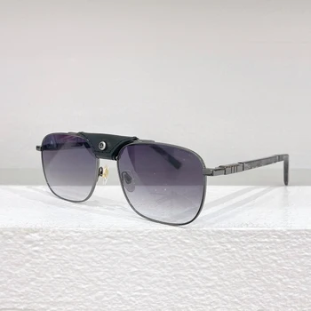 Новое Высококачественное Модное Кожаное украшение, Винтажные Овальные Солнцезащитные очки, Мужские И женские Солнцезащитные очки с индивидуальными оттенками, Наружные UV400 SCHF25