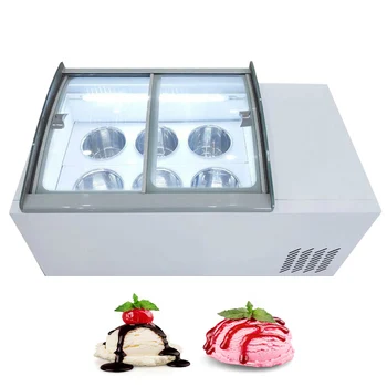 Новый продукт морозильная камера для мороженого Коммерческая витрина для мороженого