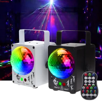 Новый светодиодный диско-лазерный свет, RGB проектор, сценические огни, эффект освещения DJ-дискотеки для домашней свадьбы, Рождественского украшения