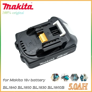 Оригинальный Литий-ионный Аккумулятор Makita 18V 5.0Ah BL1830 BL1815 BL1860 BL1840 194205-3 Для Замены Электроинструмента