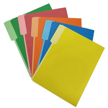 Пятицветная папка на одну страницу Манильского цвета, Папка для хранения бумаги, Классификация офисных данных