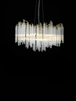Роскошная стеклянная светодиодная люстра DINGFAN Nordic, светильник-ветка для гостиной, гостиничного зала, художественного декора, освещения