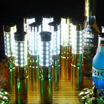 Светодиодный Красочный Перезаряжаемый стробоскоп для бутылок шампанского и вина, мигающий светильник-палочка для бара, Дня Рождения, крутых Свадеб, аксессуары 