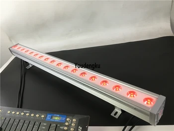 светодиодный наружный настенный пакет ul 18 * 3 Вт 3 в 1 rgb dmx водонепроницаемый светодиодный настенный светильник rgb wall washer uplighting