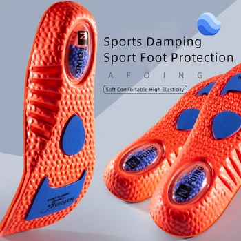 Спортивные стельки для поддержки свода стопы из пены с эффектом памяти, Дышащая подтяжка пятки, спортивная обувь, амортизирующие стельки для бега