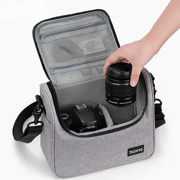 Сумка для цифровой зеркальной фотокамеры Сумка для фотосъемки объектива Водонепроницаемая сумка для хранения на плечо ДЛЯ Canon Nikon Sony Micro Single Camera Sleeve