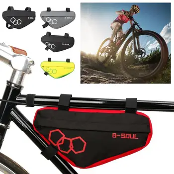 Треугольная сумка для велосипеда B-SOUL, Водонепроницаемая сумка для рамы горного Велосипеда, Передняя трубчатая рама, Велосипедная сумка, Держатель для Велосипеда, Аксессуары для велосипедов