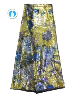 Французско-африканская Кружевная ткань Гипюр С блестками Хлопчатобумажный Шнур Тюль Нигерийская Тканевая сетка Индийское Кружево Для Свадебного платья D119