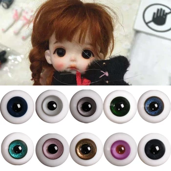 Шарики для глаз куклы BJD 8 мм мягкая глиняная кукла OB11 шарики для глаз SD кукла Meijie pig стеклянные с ручкой для глаз доступны в различных цветах