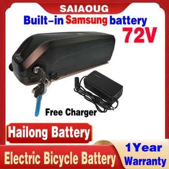 Электронный Велосипед Hailong Battery 18650 Cells Pack 72V 20AH 30AH 40AH 50AH 750 Вт 1000 Вт 1500 Вт 2000 Вт 2500 Вт Мощная Велосипедная Литиевая батарея
