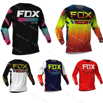 Эндуро MTB Велоспорт, Джерси с длинными рукавами, рубашка для скоростного спуска, Camiseta, Джерси для мотокросса Bat Fox Mtb