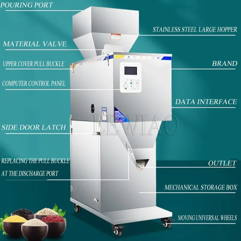 Цифровая Автоматическая Машина для взвешивания порошкового зерна, Специй, фасовки кофейных зерен, чая, частиц