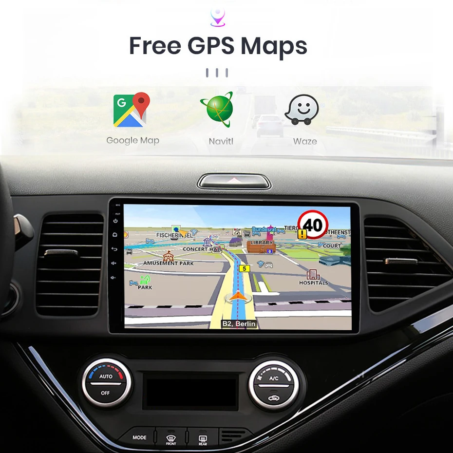 2 din 4 + 64G Android радио автомобильный радио мультимедийный плеер Carplay Автоматическая GPS навигация Для KIA PICANTO Morning 2011 2012 2013-2016