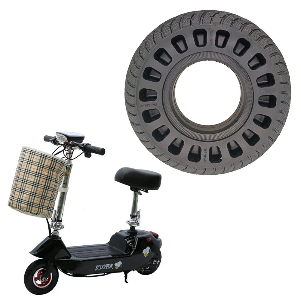 8-Дюймовая электрическая шина для скутера 200x50 Бескамерная сплошная шина для электрического велосипеда Прочные сменные резиновые аксессуары для шин для скутера