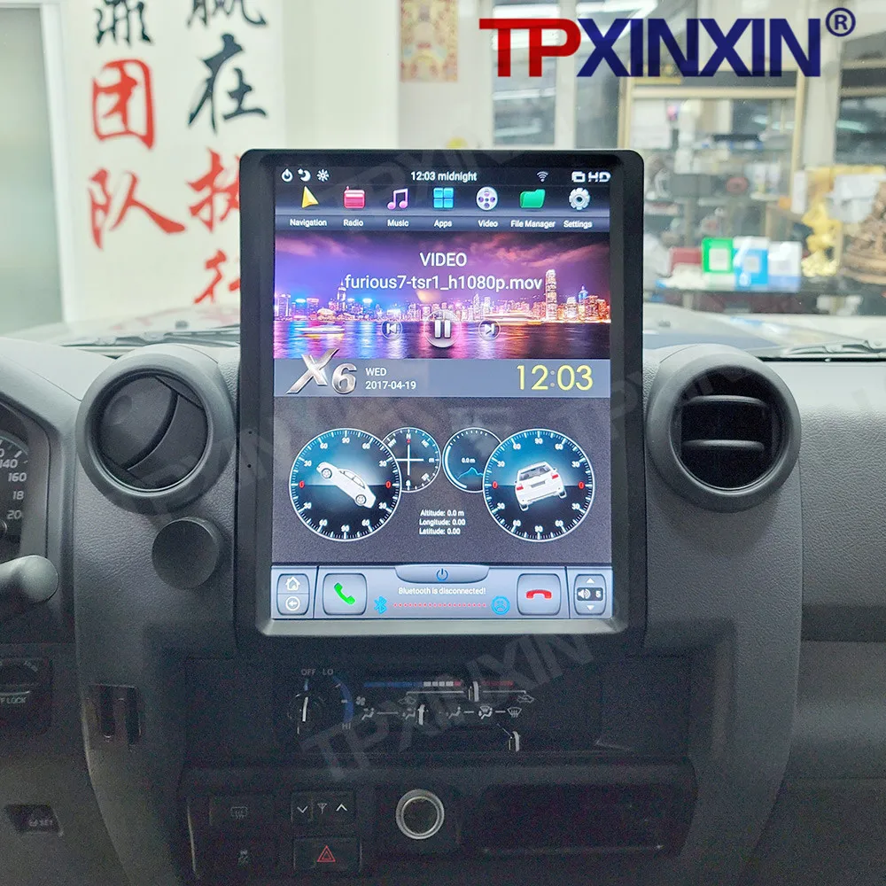 Android 11 для Toyota Land Cruiser LC70 LC75 LC76 Автомобильный радиоприемник Мультимедийный плеер Tesla сенсорный экран GPS Навигация стерео Авторадио
