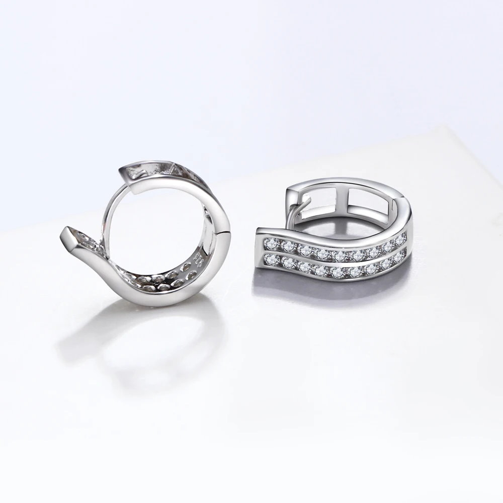 Настоящие 92,5% серебряные серьги-кольца ювелирные изделия классические изысканные ювелирные изделия серьги из стерлингового серебра Brincos подарок бесплатная доставка