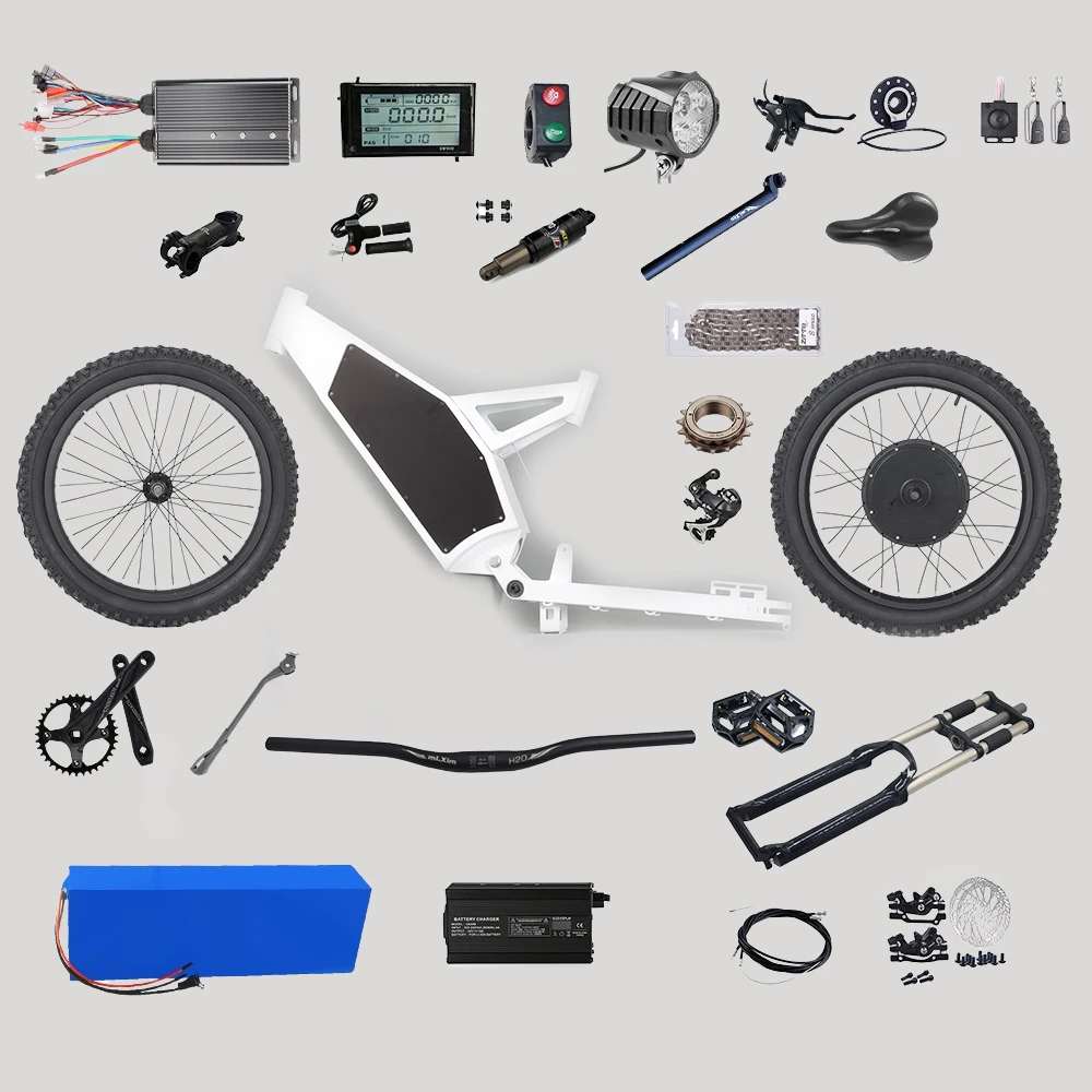 KEYU F5 enduro ebike kit 48V 3000W Электрический мотоцикл Полный комплект ebike для преобразования электрического велосипеда stealth Bomber frame kit