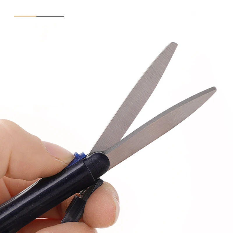 1 шт., Японские Детские портативные безопасные мини-складные Ножницы KOKUYO, ножницы в форме ручки, 4 цвета в наличии